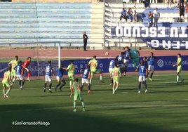 Así contamos el histórico empate del Málaga en San Fernando con gol del portero Alfonso