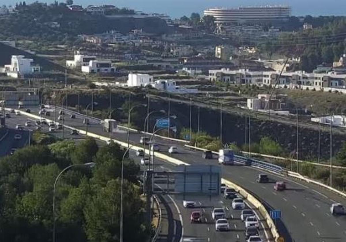 Punto kilomértico cercano a la zona del accidente en la A-7.