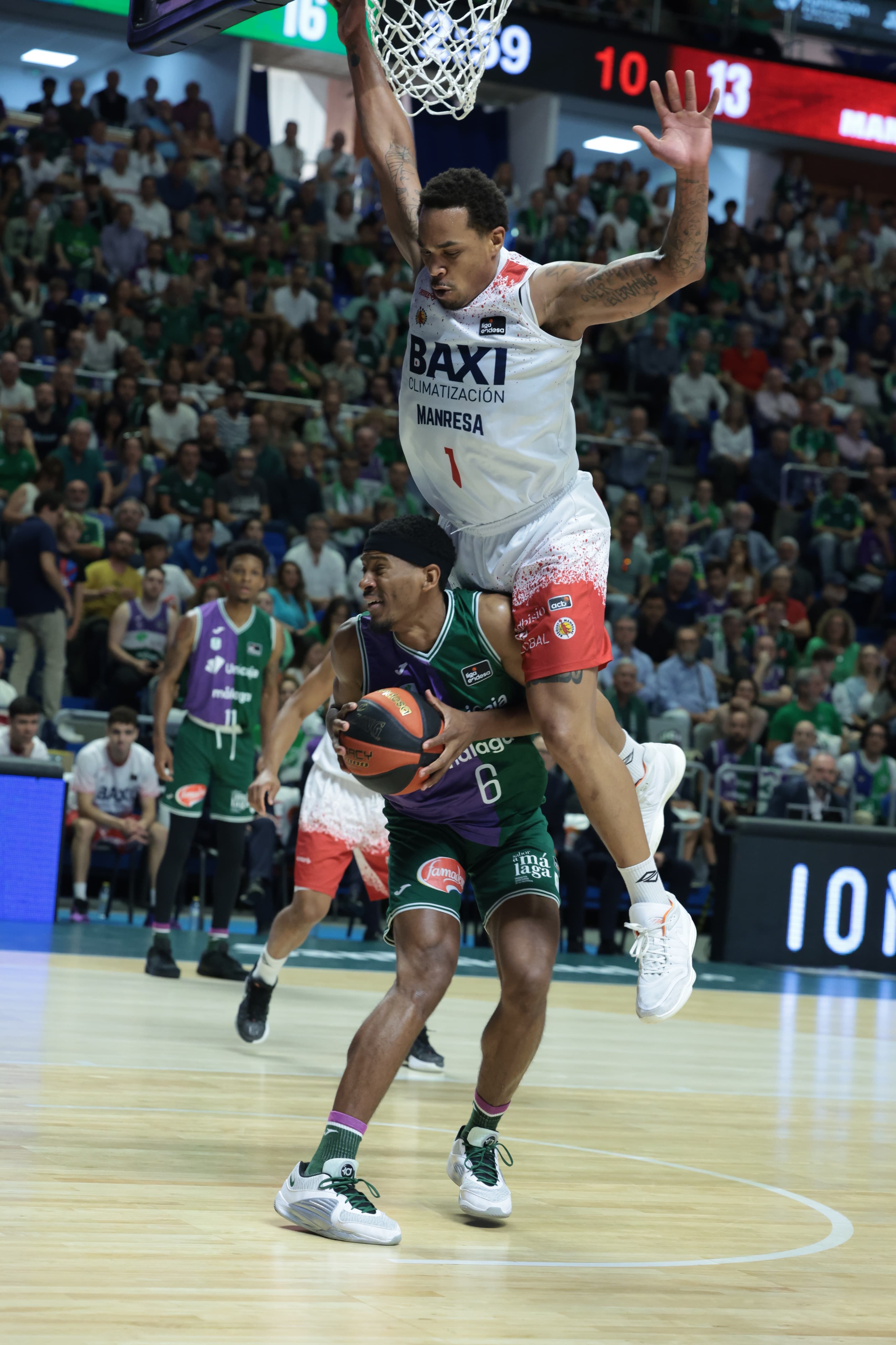 El Unicaja-Baxi Manresa del primer partido de cuartos de final, en imágenes