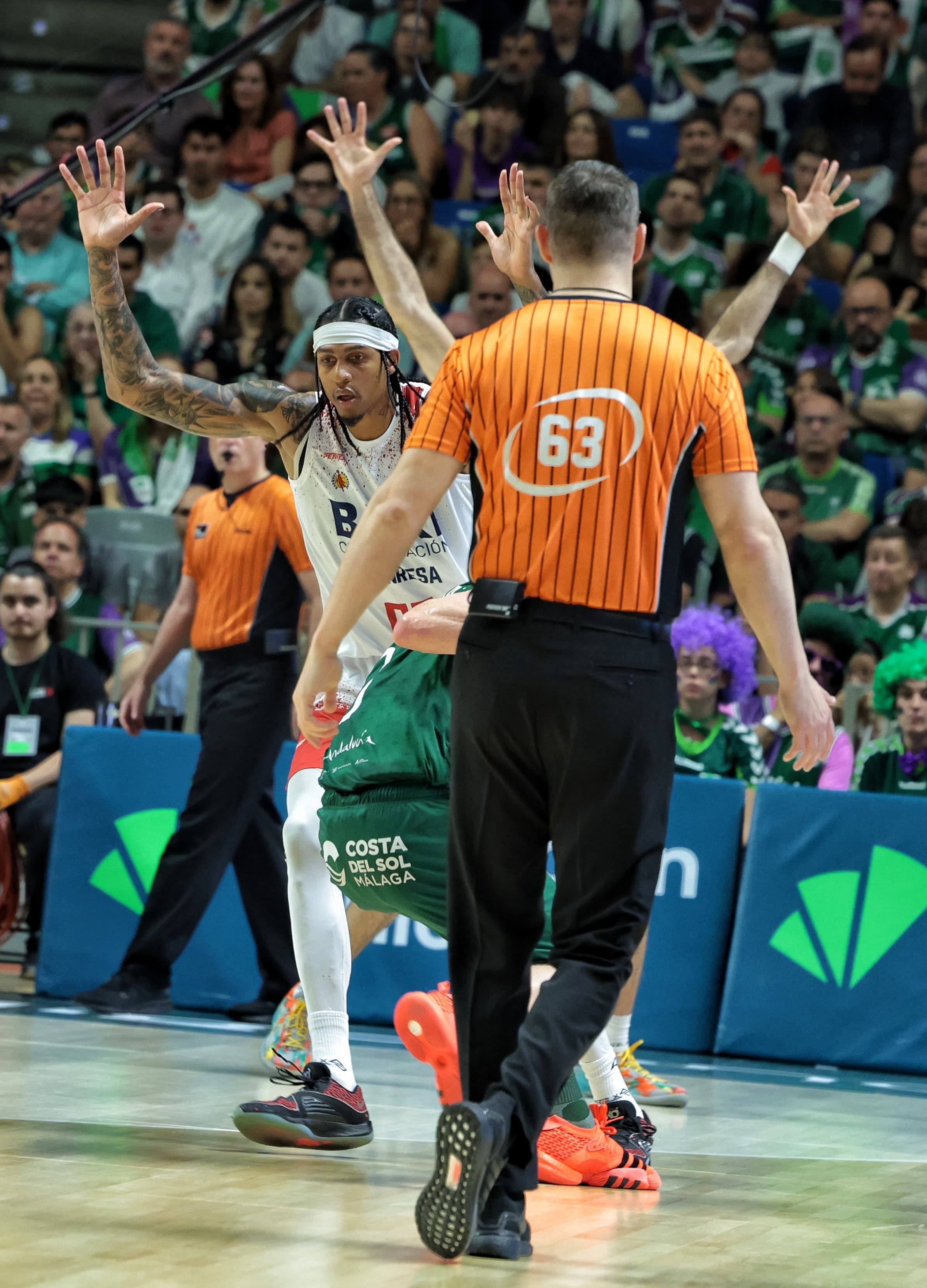 El Unicaja-Baxi Manresa del primer partido de cuartos de final, en imágenes