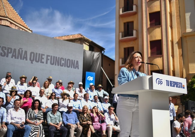 Patricia Navarro, durante el acto.