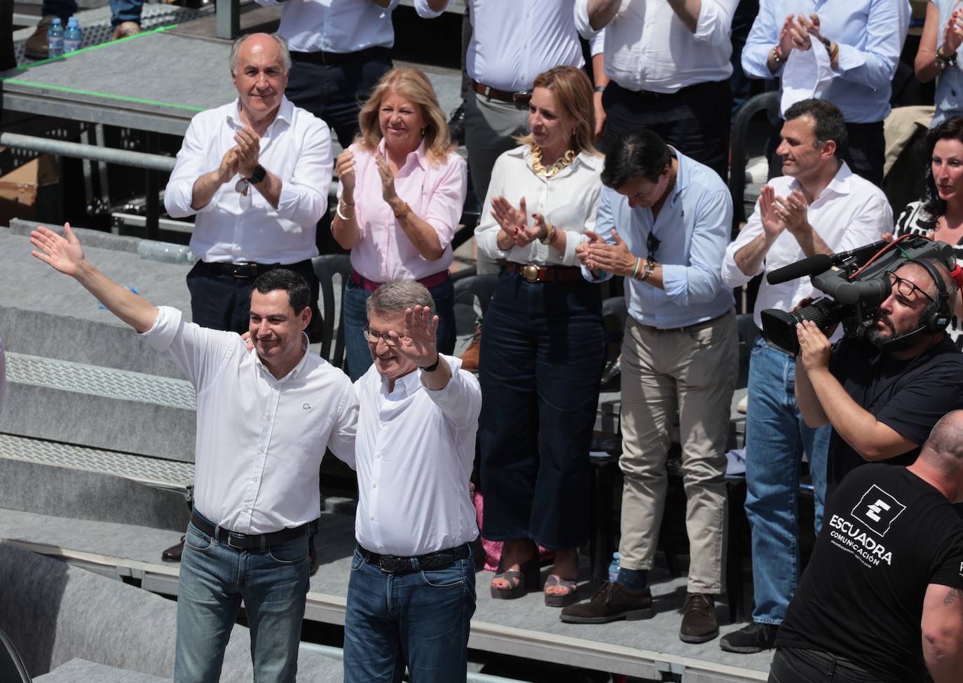 El acto de Alberto Núñez Feijóo en Málaga, en imágenes