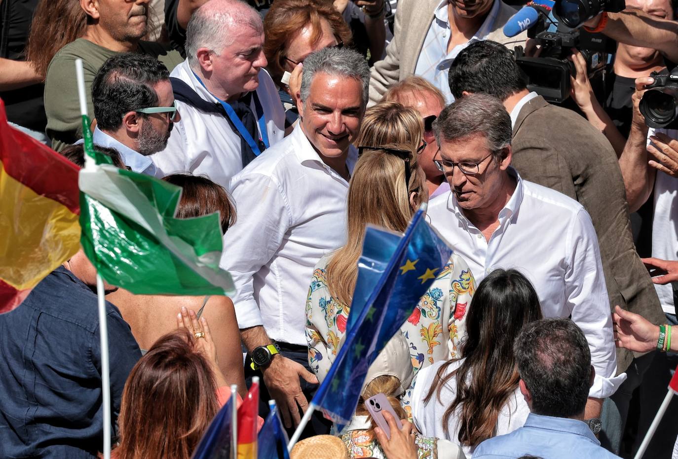 El acto de Alberto Núñez Feijóo en Málaga, en imágenes