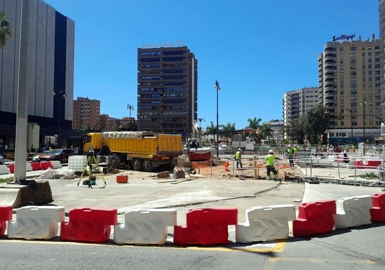 La obra del metro de Málaga acota desde hoy una parcela en Armengual de la Mota y conlleva modificaciones en la movilidad