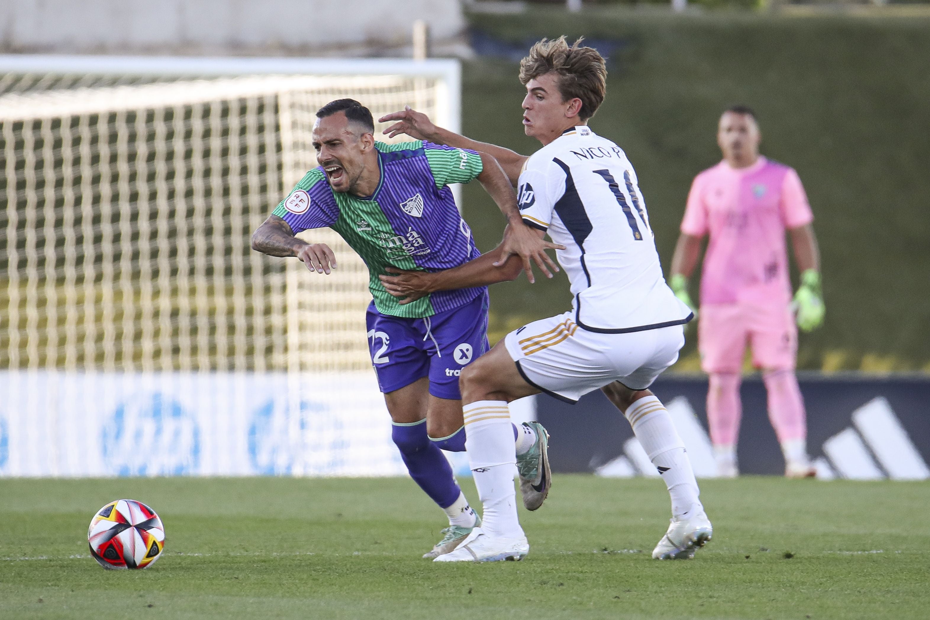 El Real Madrid Castilla-Málaga, en imágenes