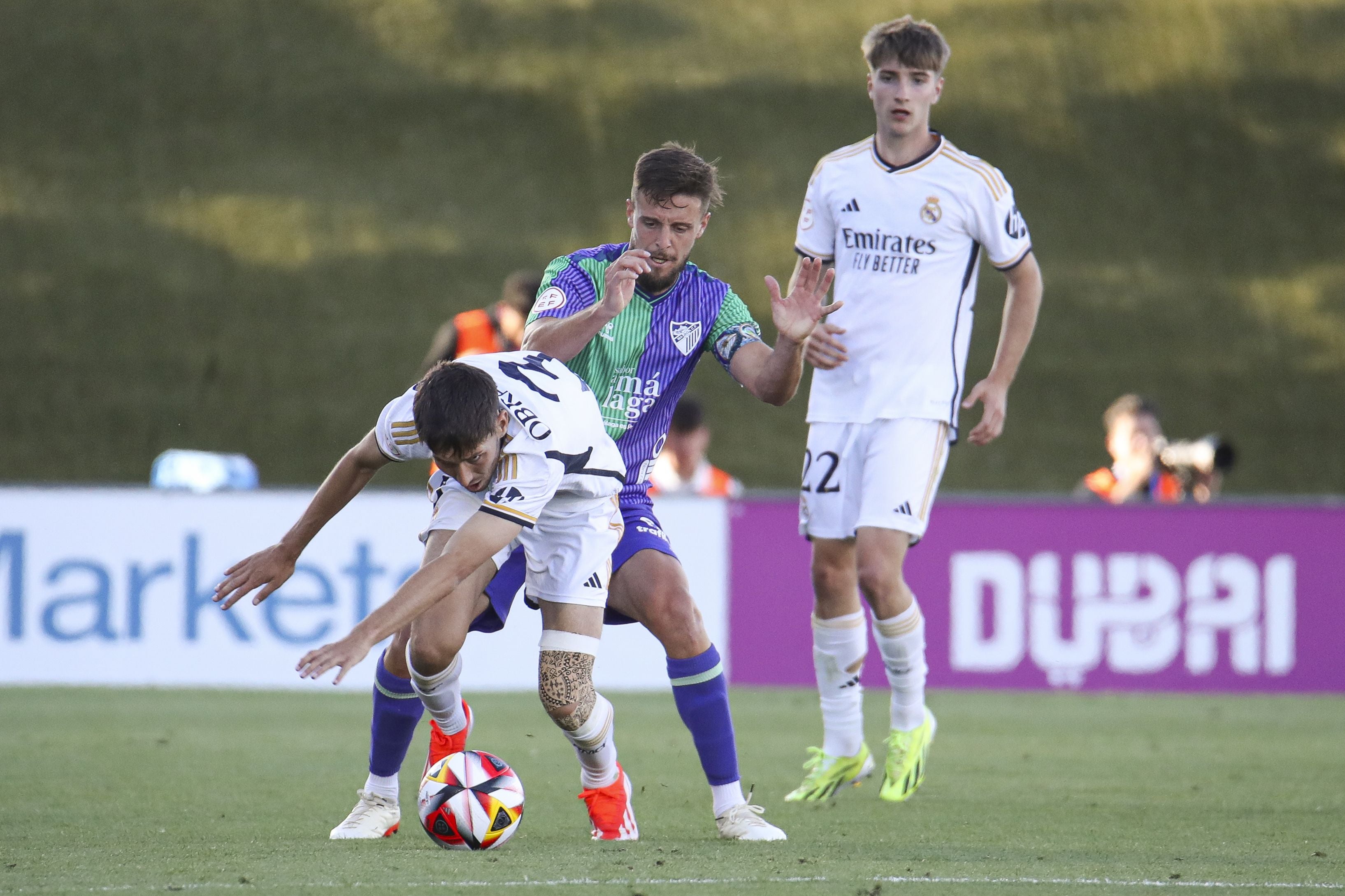 El Real Madrid Castilla-Málaga, en imágenes