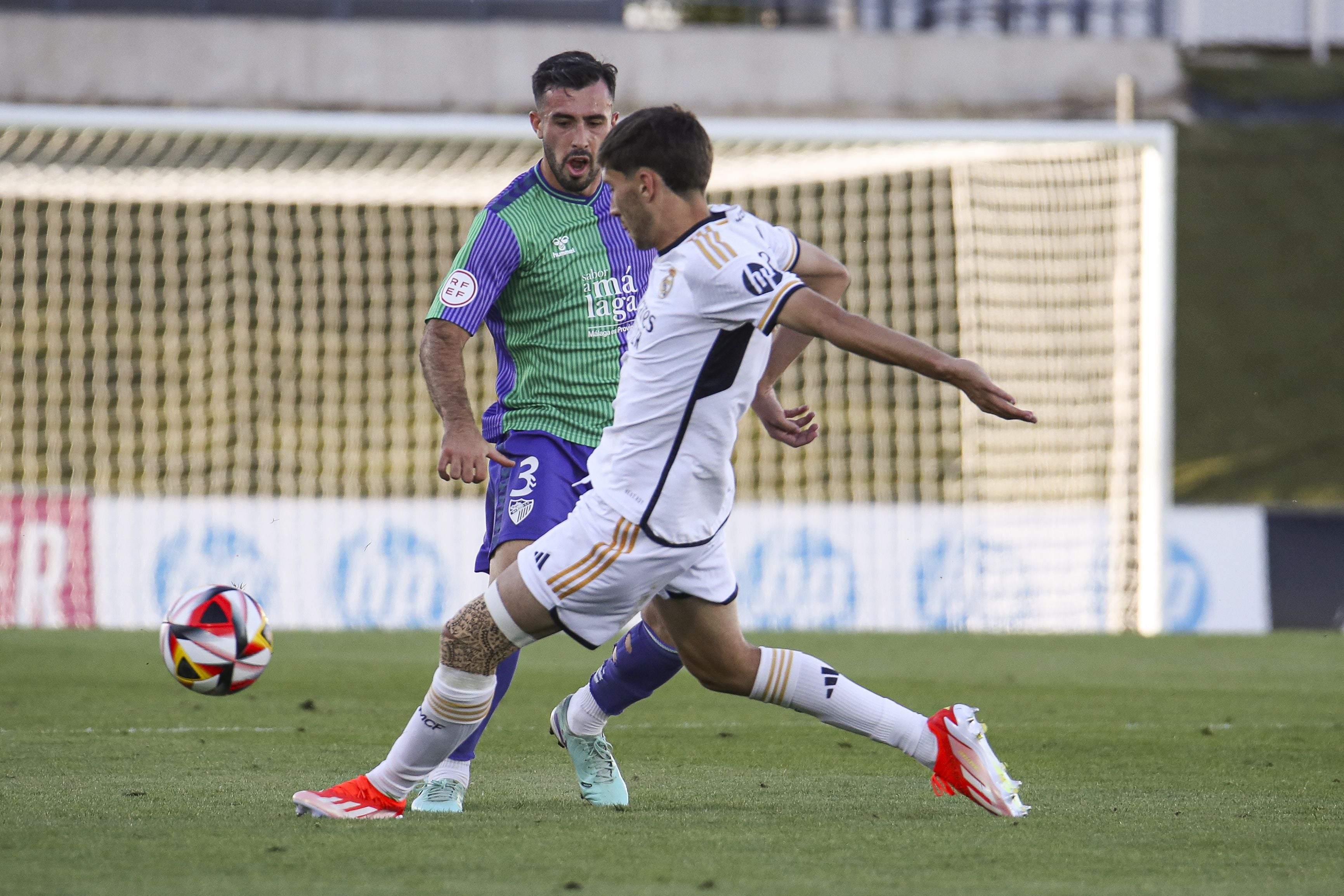 El Real Madrid Castilla-Málaga, en imágenes