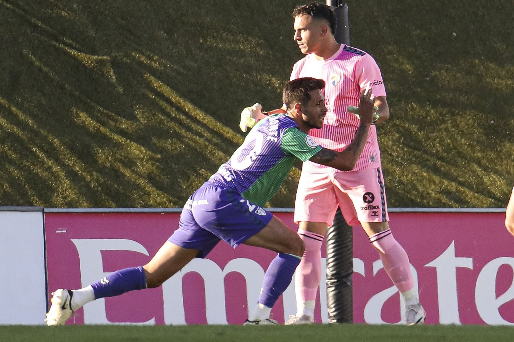 El Real Madrid Castilla-Málaga, en imágenes