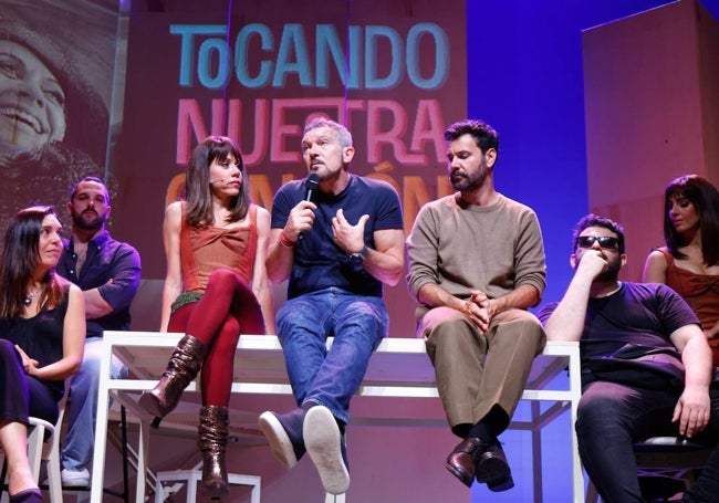 Un momento de la presentación del nuevo musical del Teatro del Soho Caixabank.