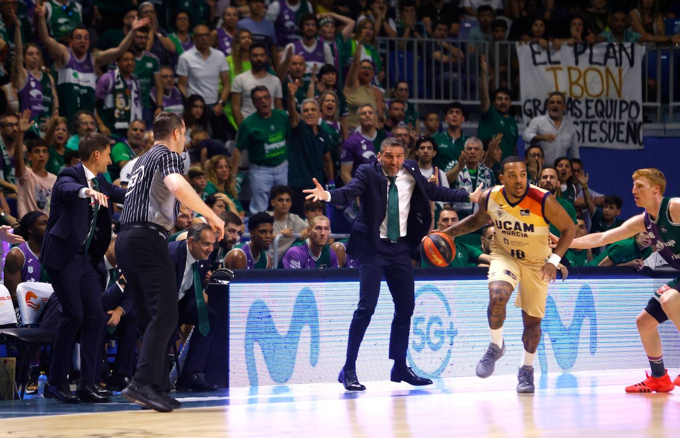 El segundo partido Unicaja- UCAM Murcia de semifinales, en imágenes