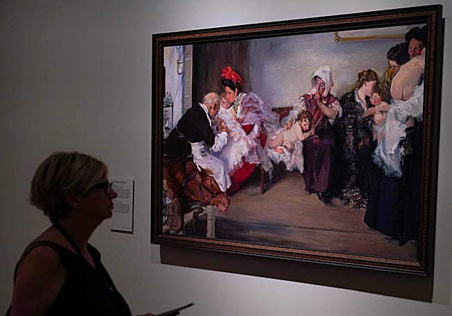 La obra 'La vacuna', de Borrás Abella, también se exhibe en el Museo del Prado.
