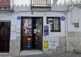 Administración de Lotería de Yunquera donde se ha vendido el primer premio.