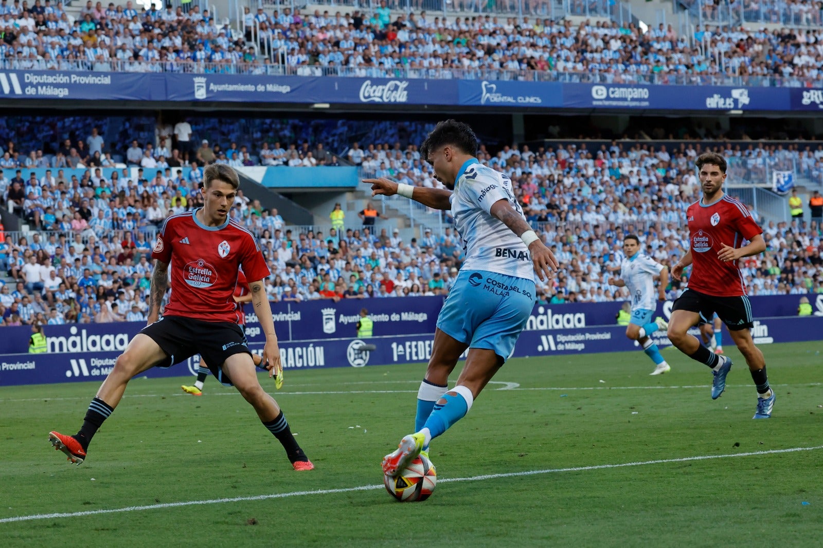 El Málaga-Celta B del &#039;playoff&#039; de ascenso, en imágenes