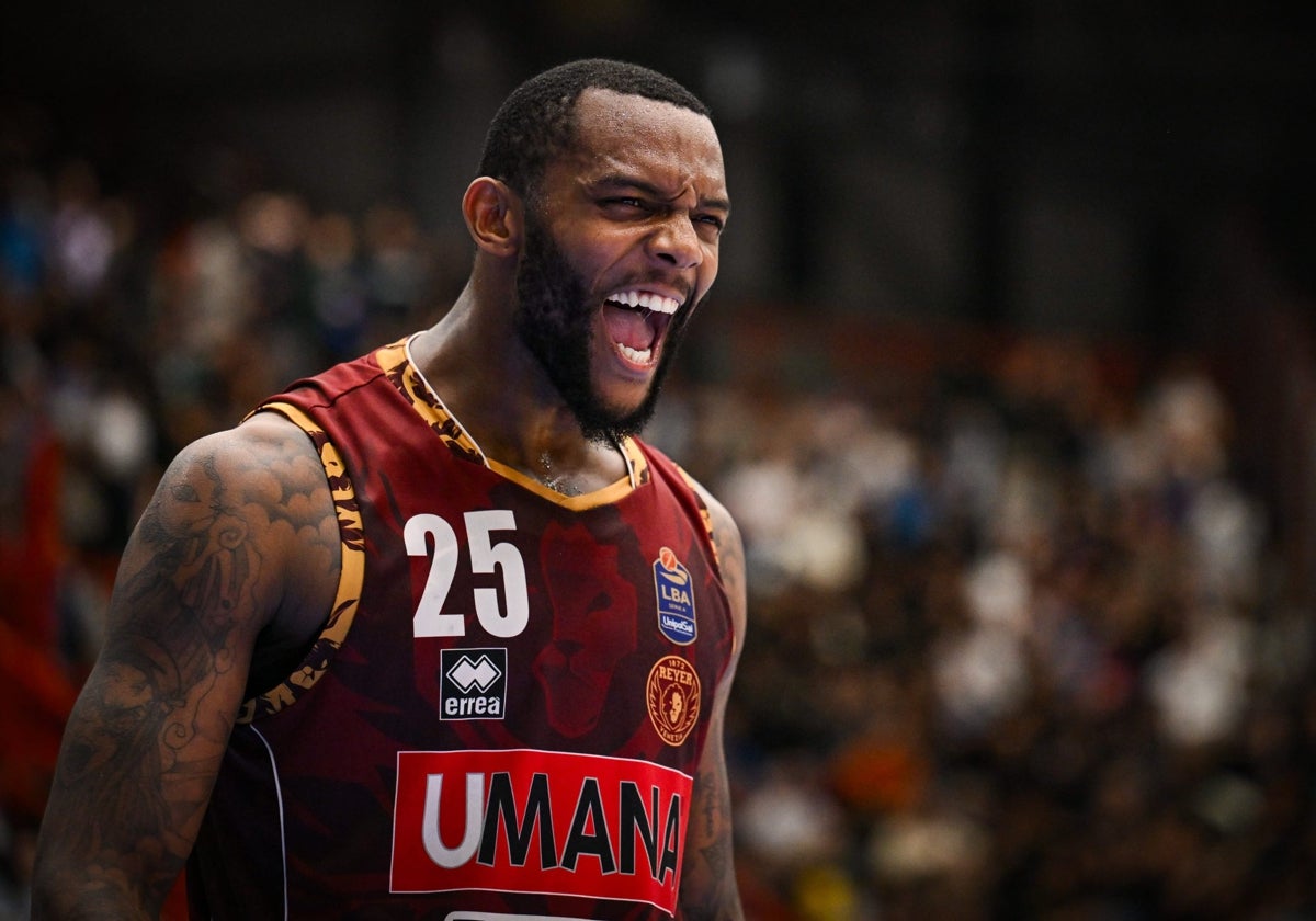 El estadounidense Aamir Simms, en un partido con el Venezia.