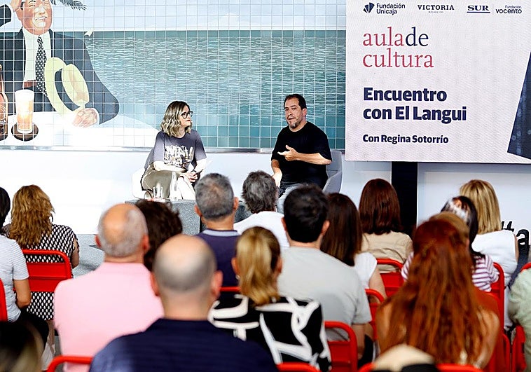Así ha sido la charla con 'El Langui' en el Aula de Cultura de SUR