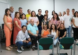 Acto de presentación de la iniciativa, este lunes en el Hospital Comarcal de la Axarquía.