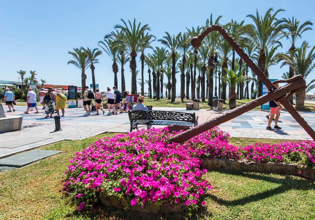 Turistas en Torremolinos.