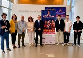 Presentación del festival solidario, esta mañana en la Diputación de Málaga.