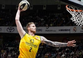 Balcerowski, durante un partido con el Gran Canaria.