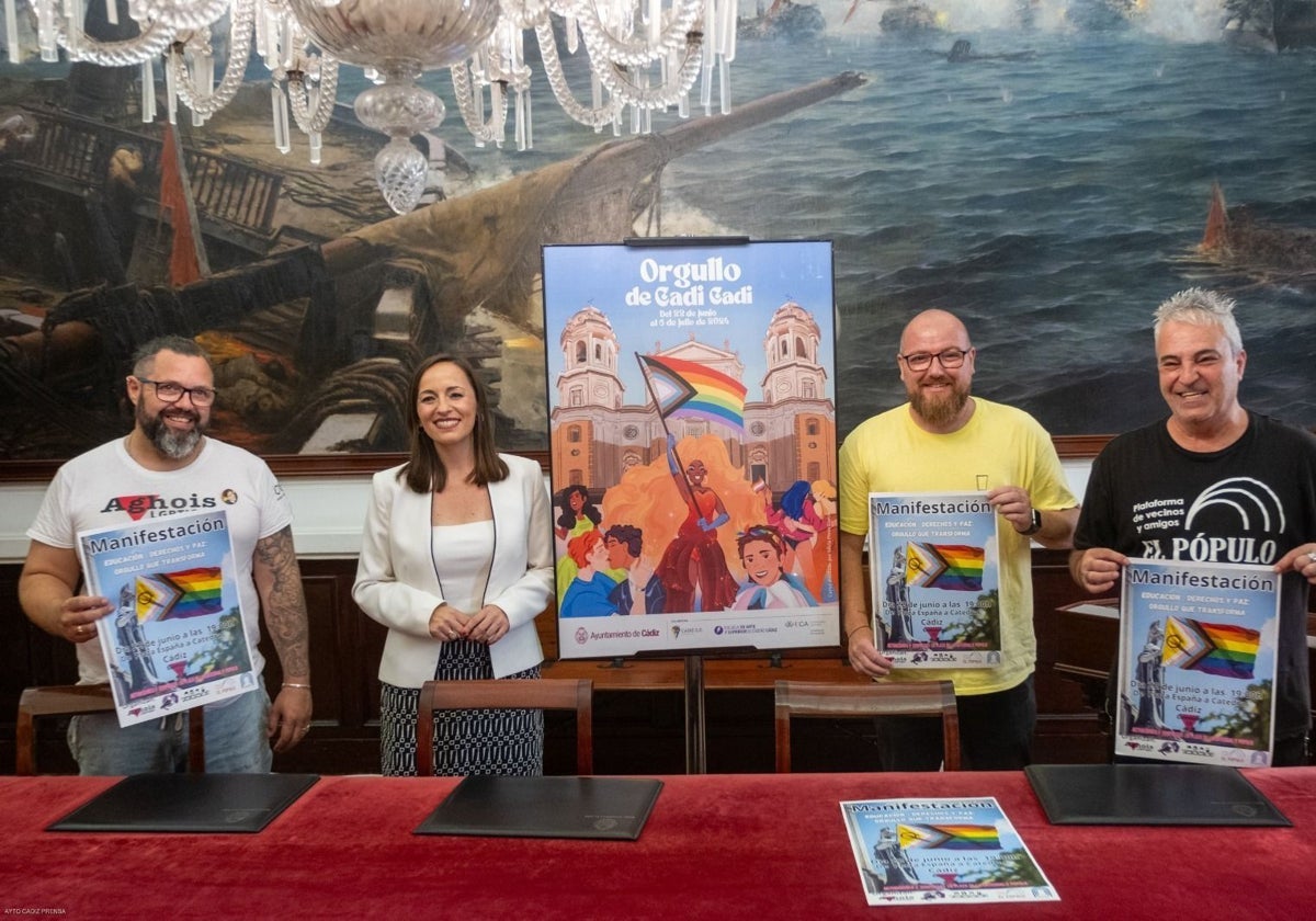 Un momento de la presentación del Orgullo de Cádiz 2024.