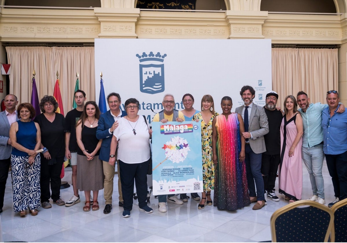 Un momento de la presentación del Orgullo de Málaga 2024.