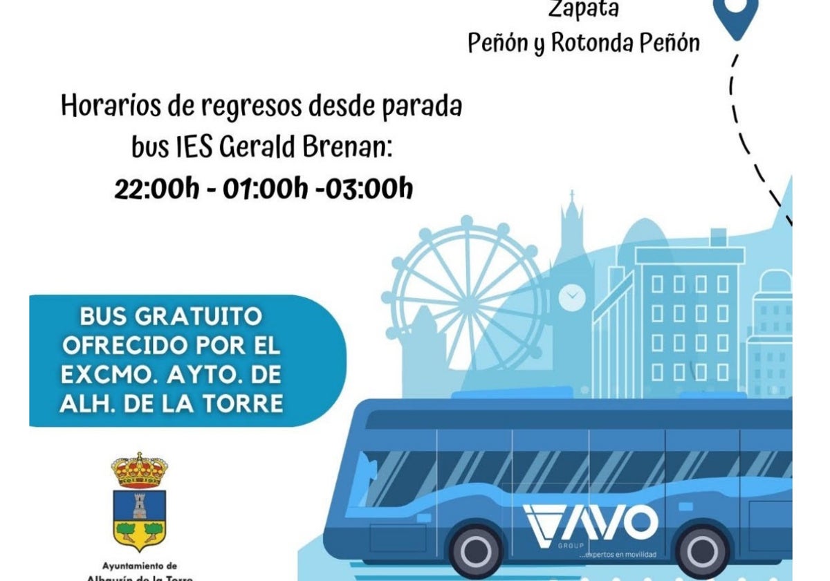 Bus gratis para ir de las barriadas a la feria en Alhaurín de la Torre