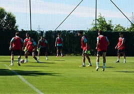 Momento del entrenamiento de este pasado miércoles en Marbella.