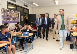 Imagen de la presentación de la campaña sobre turismo impulsada entre los escolares por la Diputación.