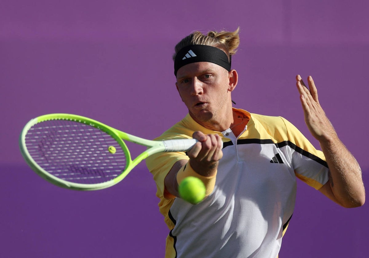 Alejandro Davidovich, en su duelo en Queen's ante Tabilo.