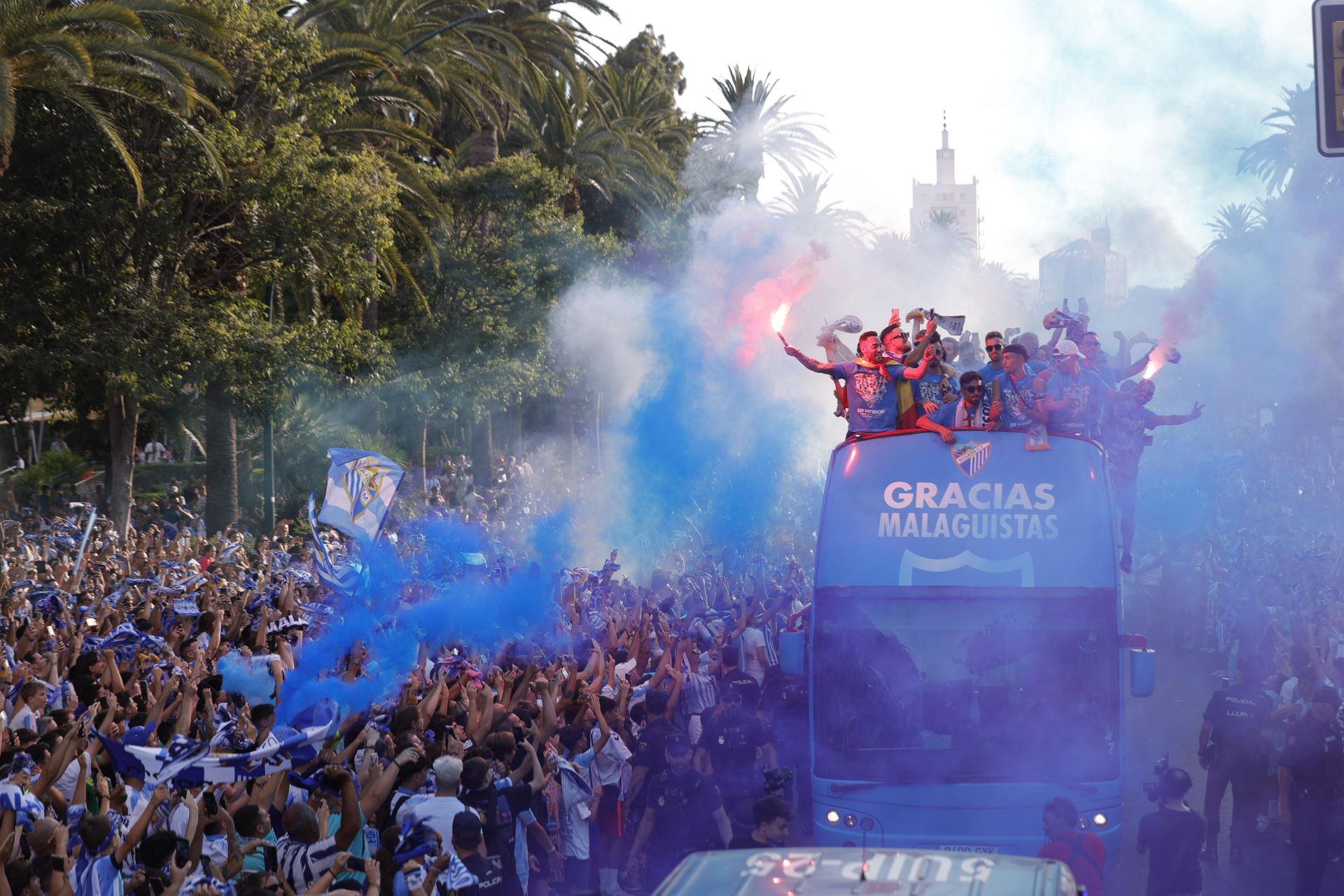 El Málaga, en la Diputación y en el Parque