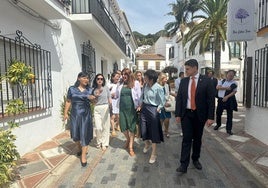 Representantes del Gobierno de Benalmádena con parte de la delegación china.