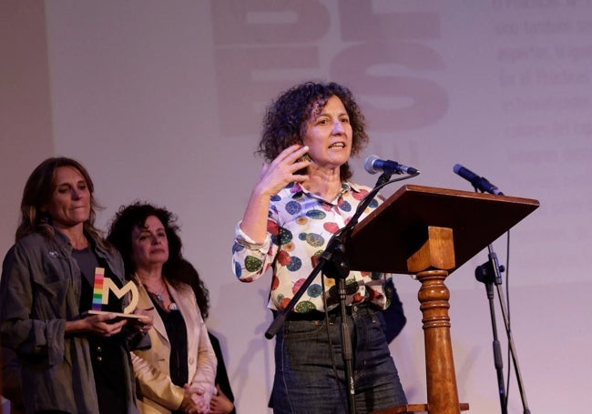 Encarni Aguilar, en la entrega de premios 'Imparables'.