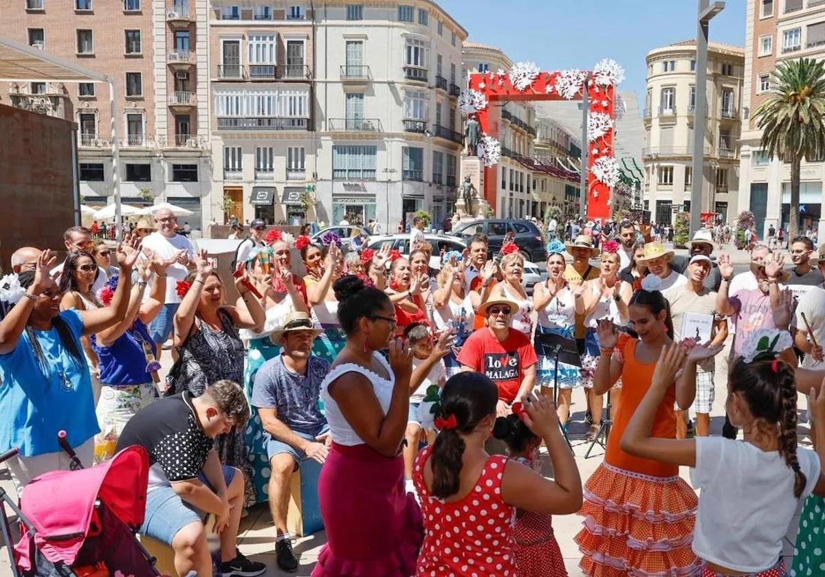 Fiesta en el Centro en una edición pasada de la feria.