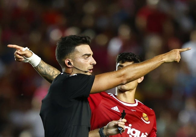 Eder Mallo Fernández, en el partido de la polémica.