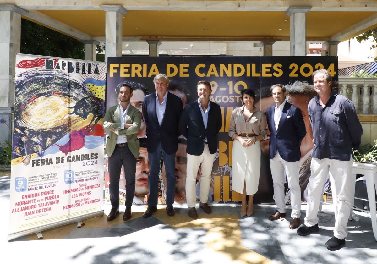 Presentación de la Feria de Candiles, esta mañana, en el parque de La Alameda.