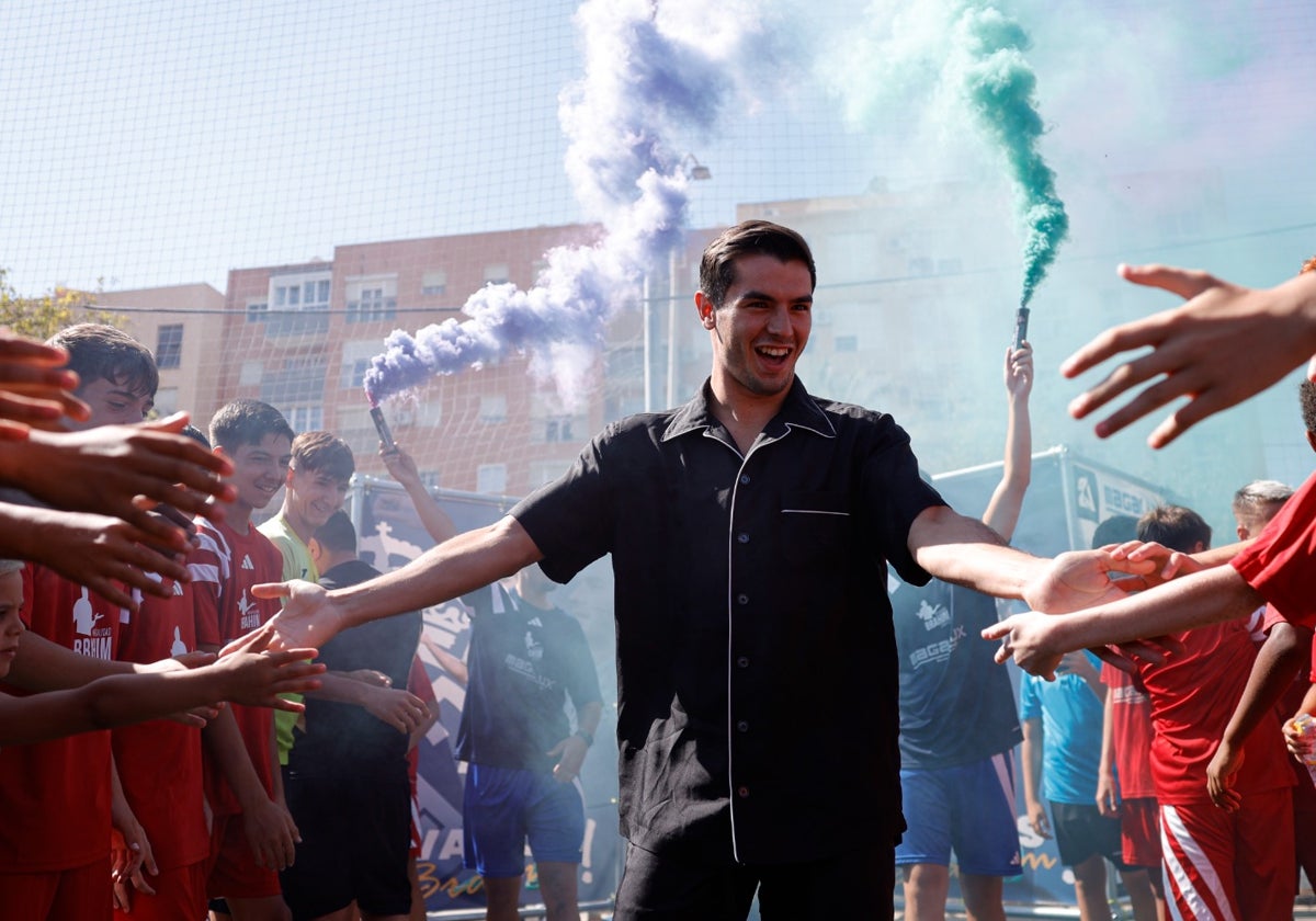 Brahim Díaz, este martes en el Tiro Pichón.