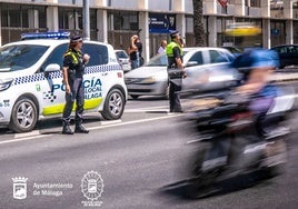 Los agentes del GIAA, como recoge el perfil en X del Área de Seguridad, se encargan de investigar los accidentes: los de moto están al alza.