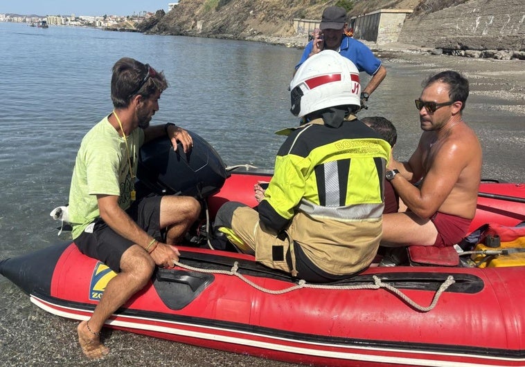 Uno de los rescatadores del conductor de Benalmádena: «Suerte que estábamos allí, ha vuelto a nacer»