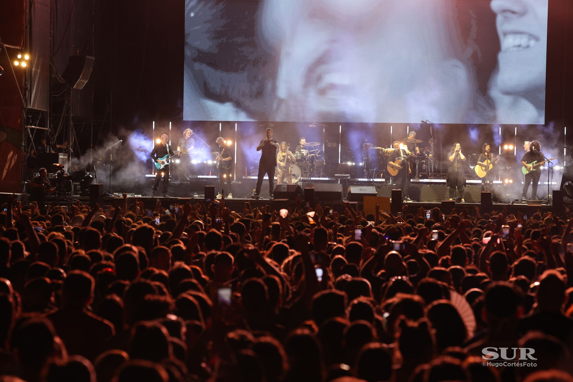 Melendi, durante su actuación el sábado