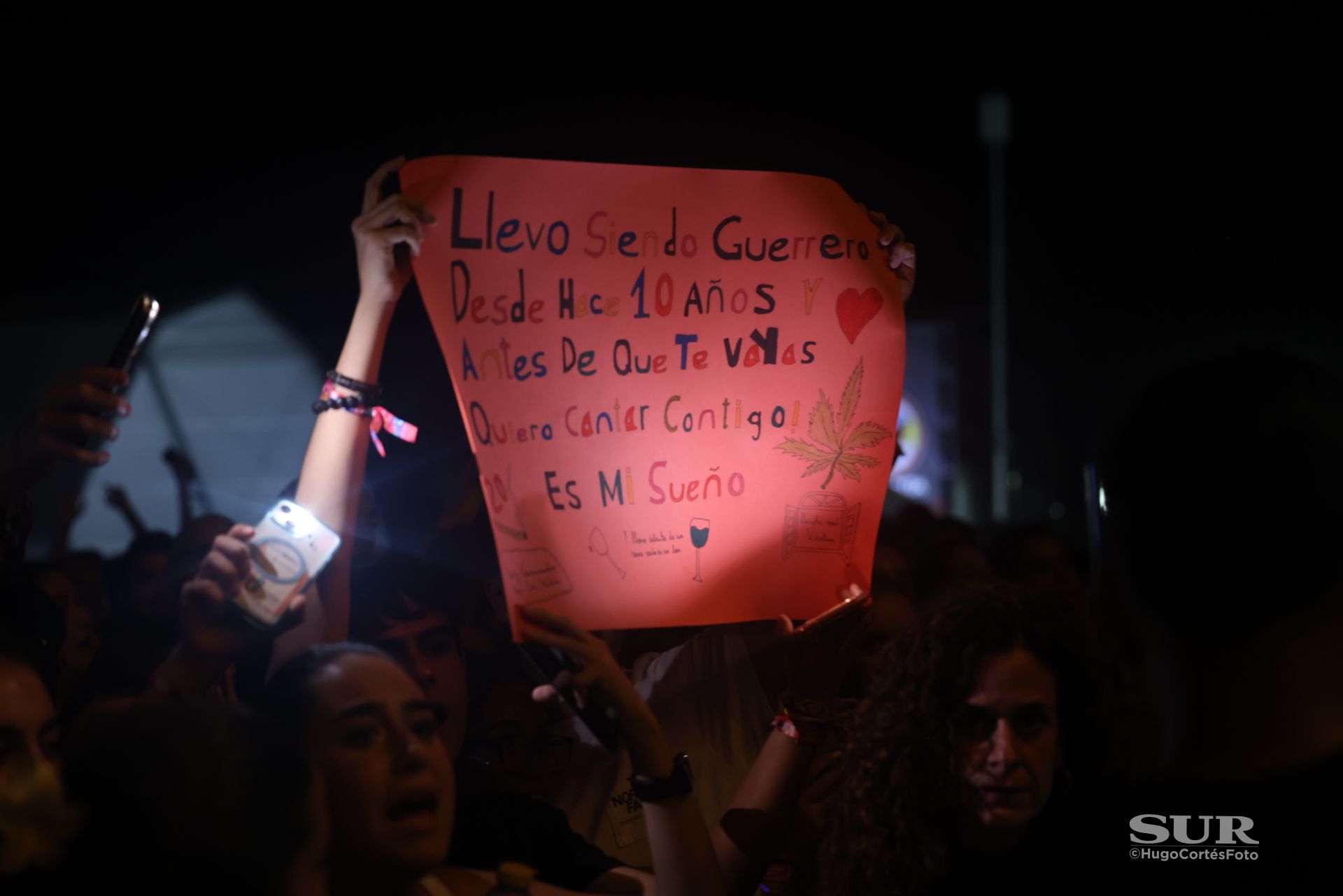 Melendi, durante su actuación el sábado