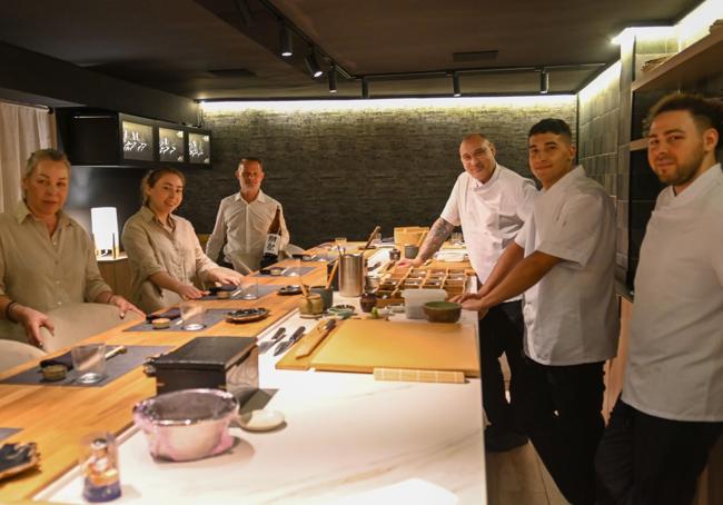 Equipo del Restaurante Purosushi en Marbella.