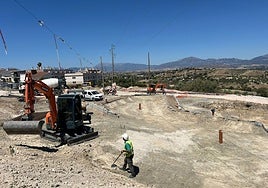 Así avanzan las obras del Parque La Mata de Cártama.