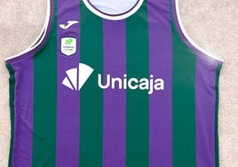 La camiseta que lucirá el Unicaja en la temporada 2024-2025.