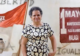 Soledad Ruiz, secretaria general de UGT en Málaga, en la sede del sindicato.