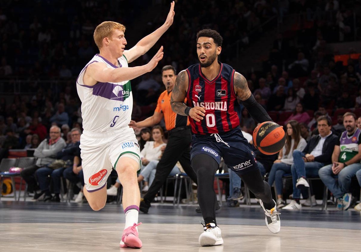 Alberto Díaz y Markus Howard, en un Baskonia-Unicaja de la pasada temporada.