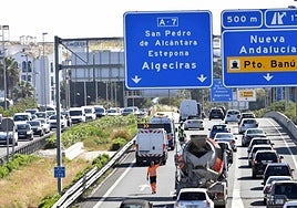 La red viaria de la Costa del Sol padece fuertes retenciones de manera habitual.
