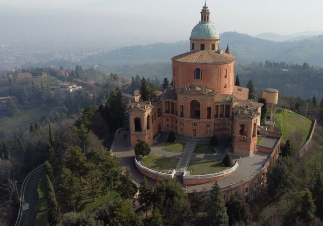 Vista del Santuario de Nuestra Señora de San Luca.