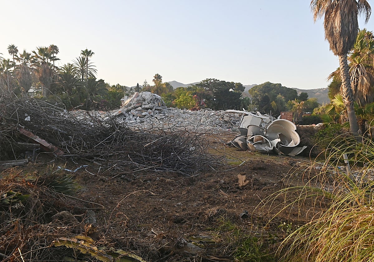 Así ha quedado la vivienda 'Las Gaviotas' tras el derribo.