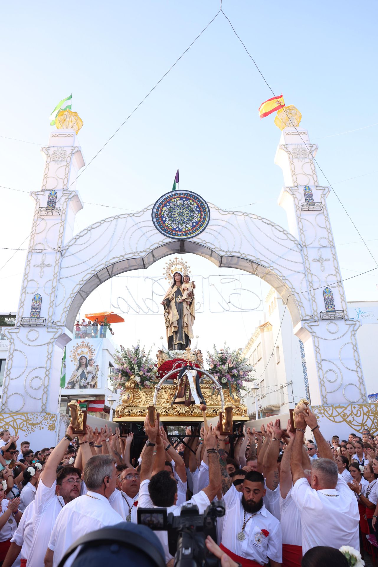 Procesión marítima de la Virgen por El Palo