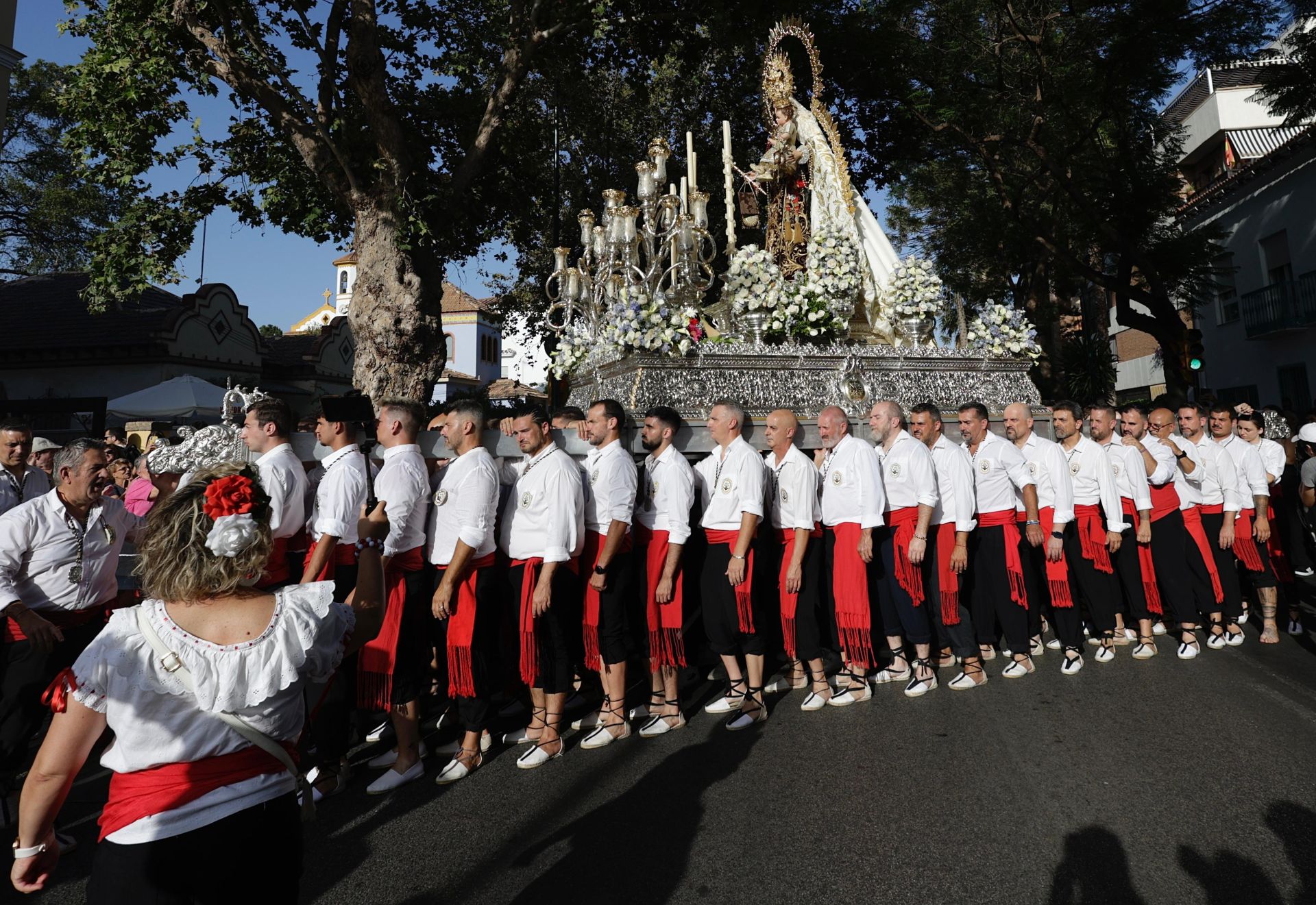 Salida de la Virgen del Carmen en Pedregalejo